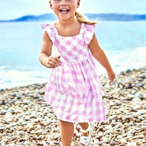 ABITO MAYORAL BIMBA A QUADRI BIANCHI E ROSA